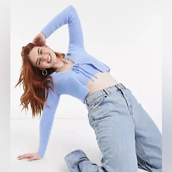 Tie Front Cardigan Bershka Top And Cardigan Set Bershka X Hello